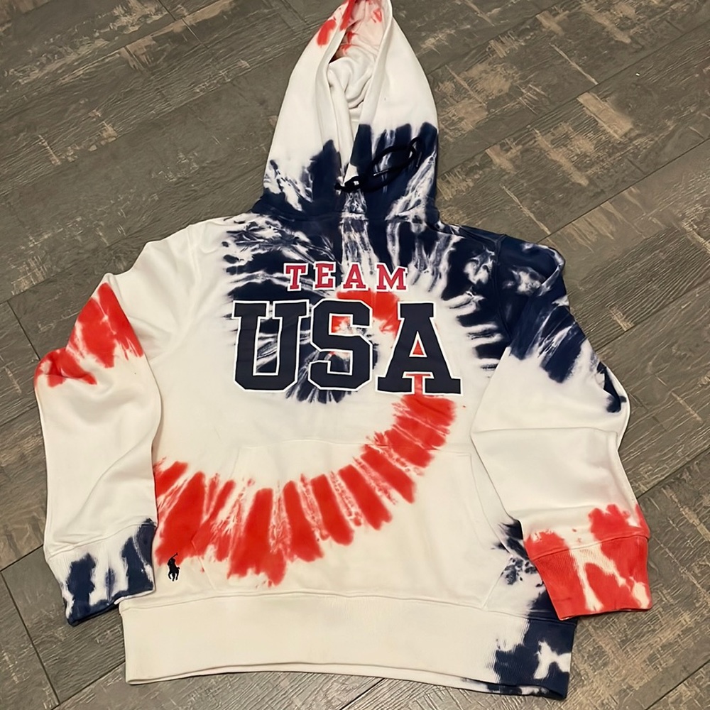 Limited Edition Polo Team USA Tye Dye S Hoodie